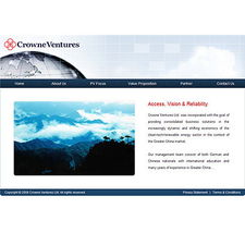 Crowne Ventures携手上海网页设计公司，打造专业的投资网站定制服务